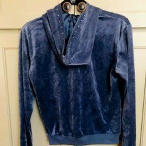 Young USA Dark Blue Hoodie with Rhinestones